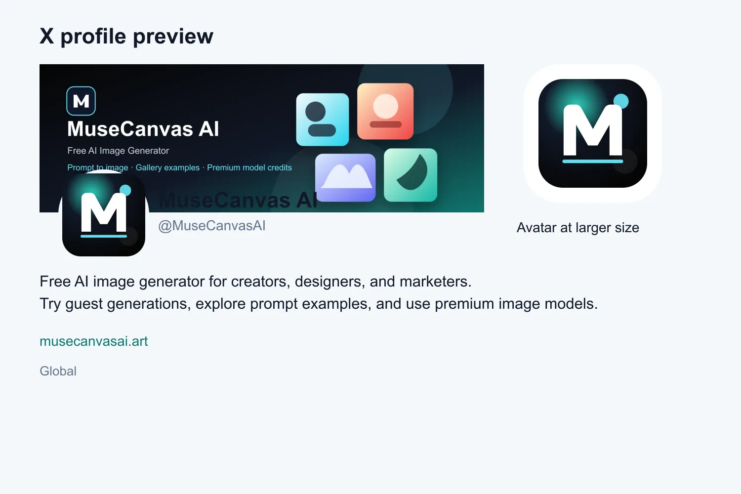 MuseCanvas AI Preview