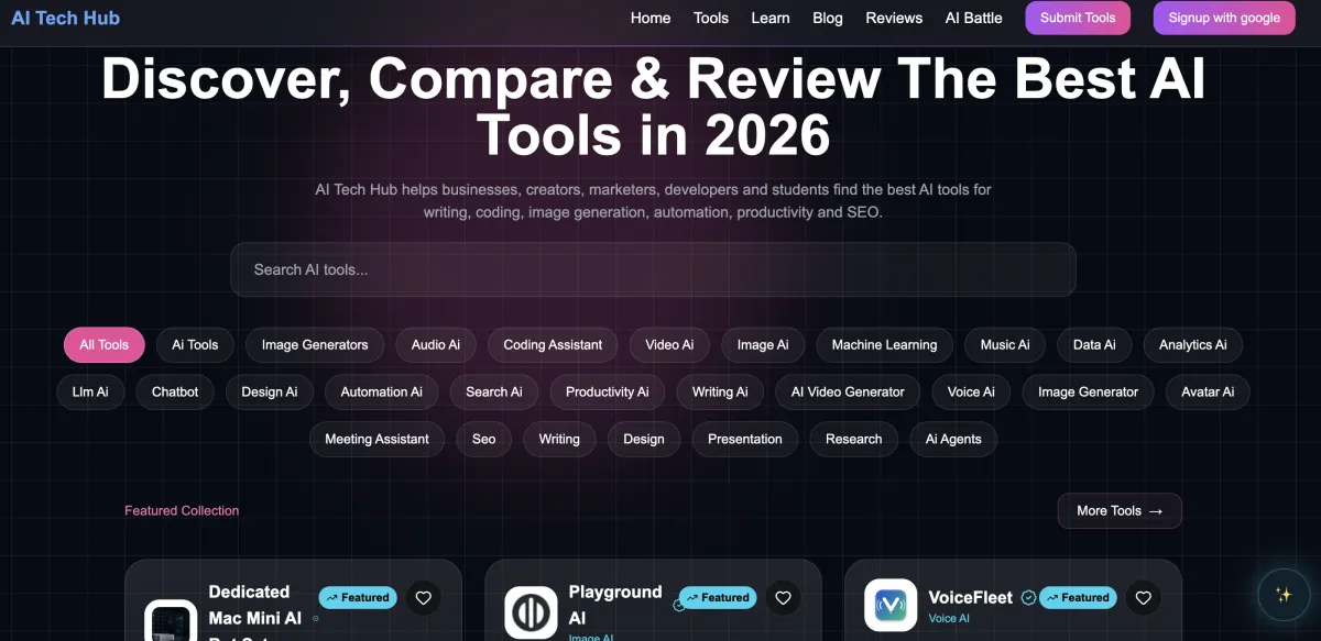 AI Tech Hub Preview